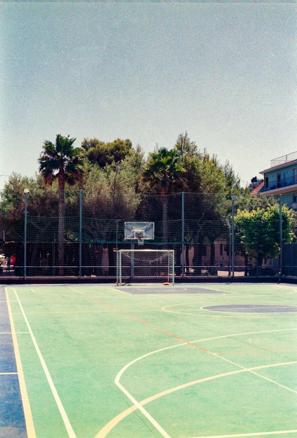 Teen volleyball training